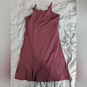 Girlfriend Collective Naomi Undress Workout Dress Berry Purple